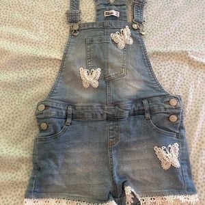 Jean Overalls with Butterfly Embroidery by Epic Threads